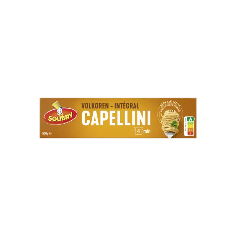 Soubry Volkoren capellini bel