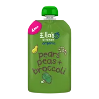 Ella's kitchen Knijpfruit pears, peas + broccoli 4m+