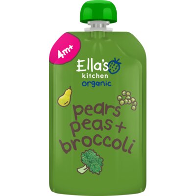 pdp-image-Ella's kitchen Peren, doperwten + broccoli 4m+ bio