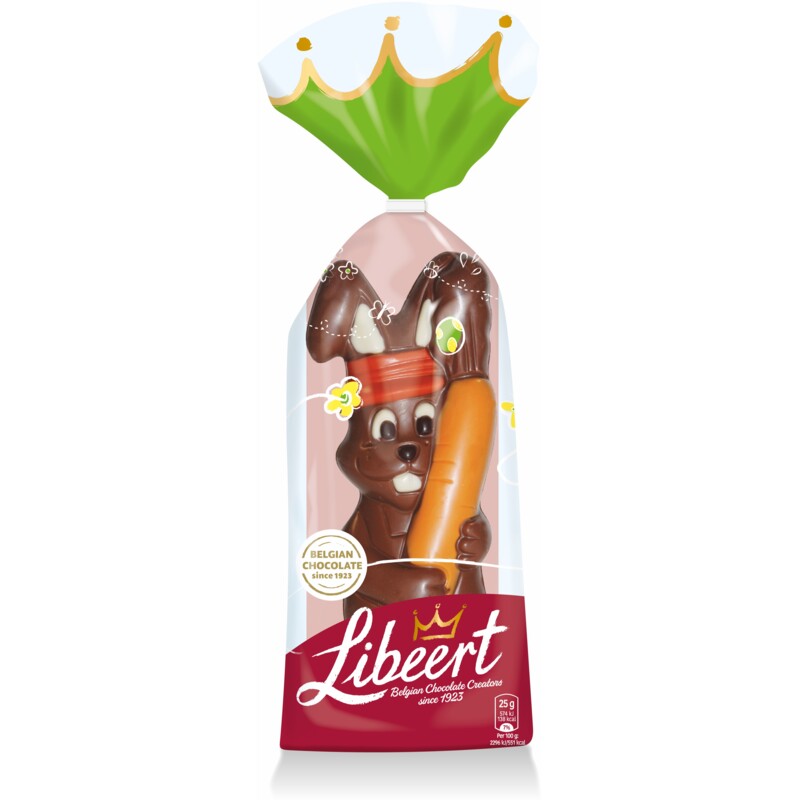 Een afbeelding van Libeert Haasje melk décoré bel