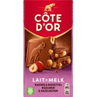 Een afbeelding van Côte d'Or Chocoladereep rozijnen hele hazelnoot