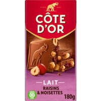Afbeelding van Côte d'Or Melkchocolade hazelnoten & rozijnen