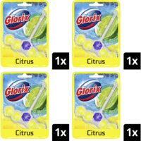 Glorix  Power Citroen Toiletblok 4-pack