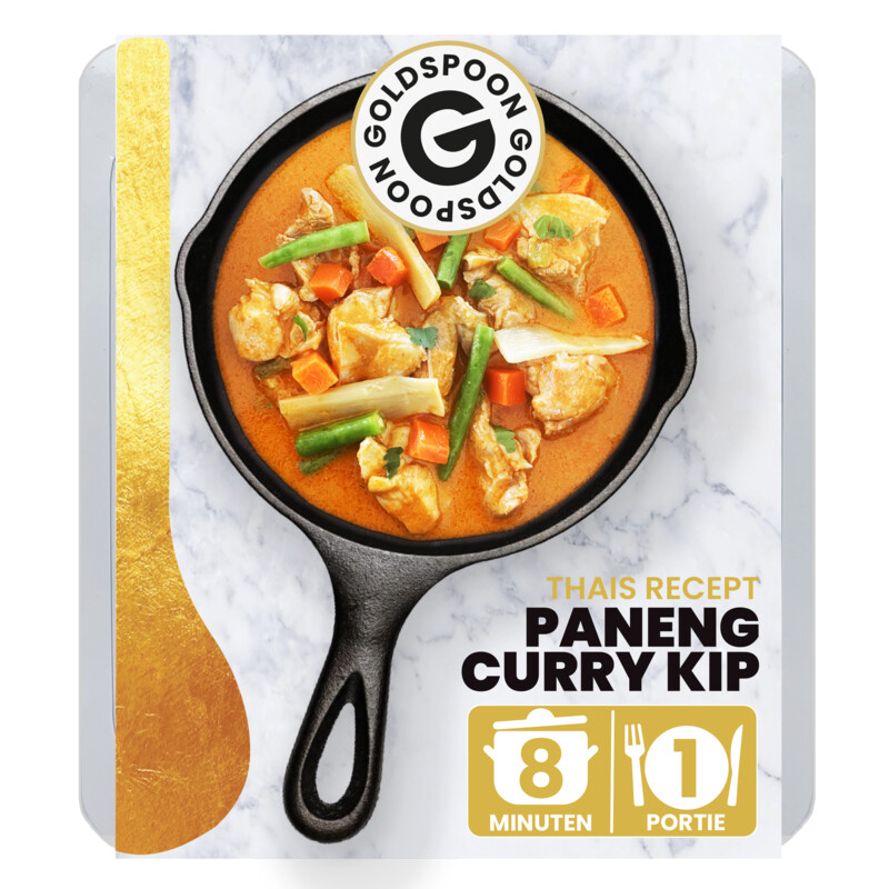 Een afbeelding van Goldspoon Paneng curry kip