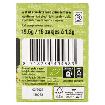 pdp-image-De Kleine Keuken Biologische thee honingbos kamille 6m+