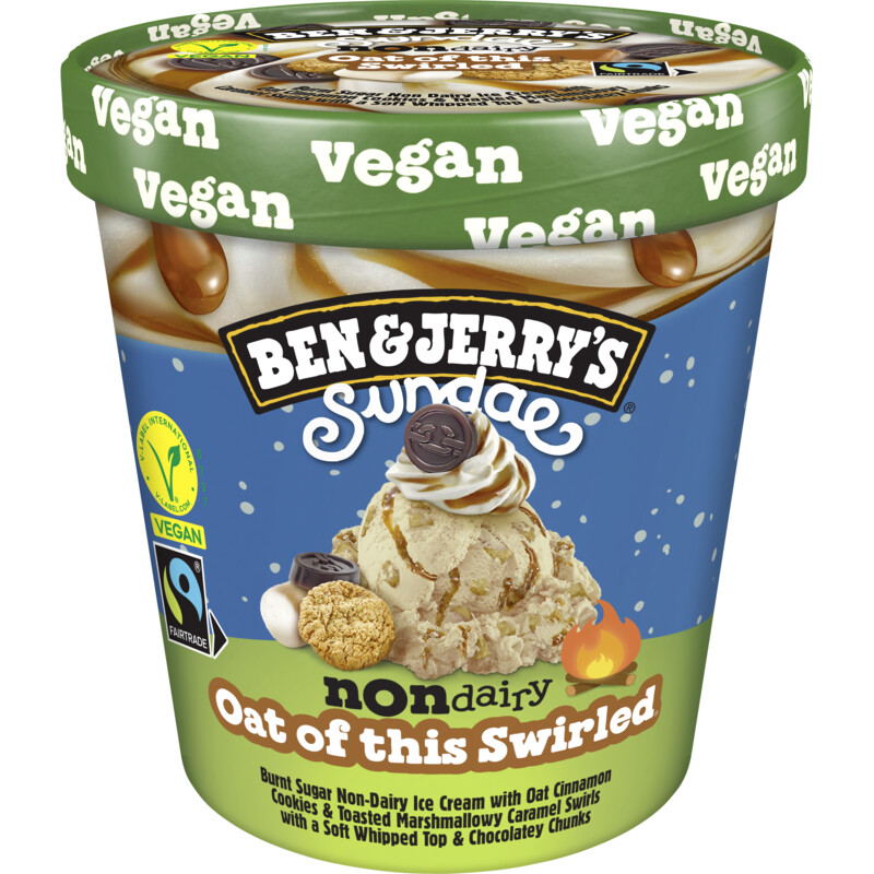 Een afbeelding van Ben & Jerry's Non-dairy oat of this swirled