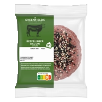 AH Greenfields Beefburger bacon 2 stuks