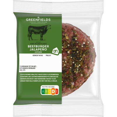 pdp-image-AH Greenfields Beefburger jalapeno 2 stuks