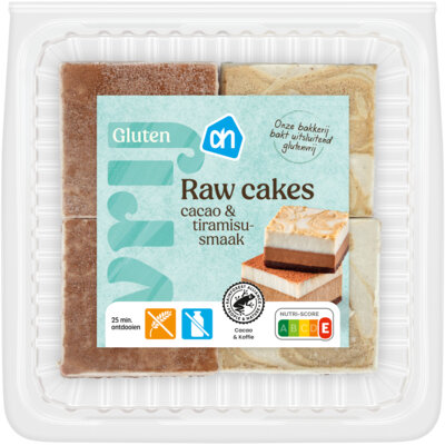 pdp-image-AH Glutenvrij Raw cakes chocolade en tiramisusmaak