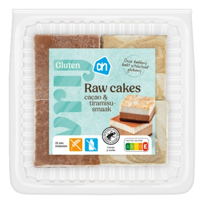 pdp-image-AH Glutenvrij Raw cakes chocolade en tiramisusmaak