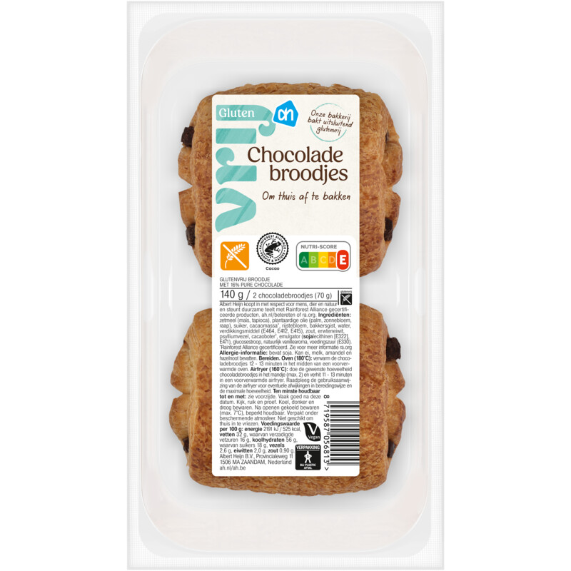 Een afbeelding van AH Glutenvrij Chocolade broodjes