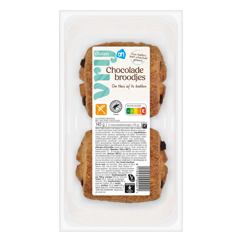 AH Glutenvrij Chocolade broodjes