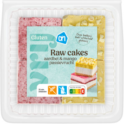 pdp-image-AH Glutenvrij Raw cakes aardbei en passievrucht mango