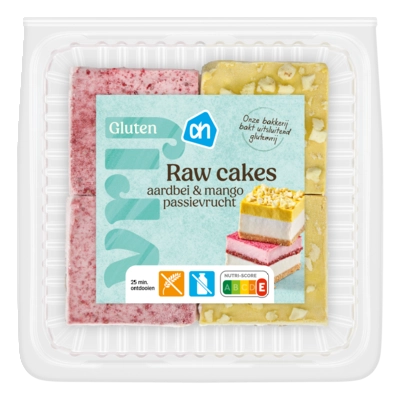 pdp-image-AH Glutenvrij Raw cakes aardbei en passievrucht mango