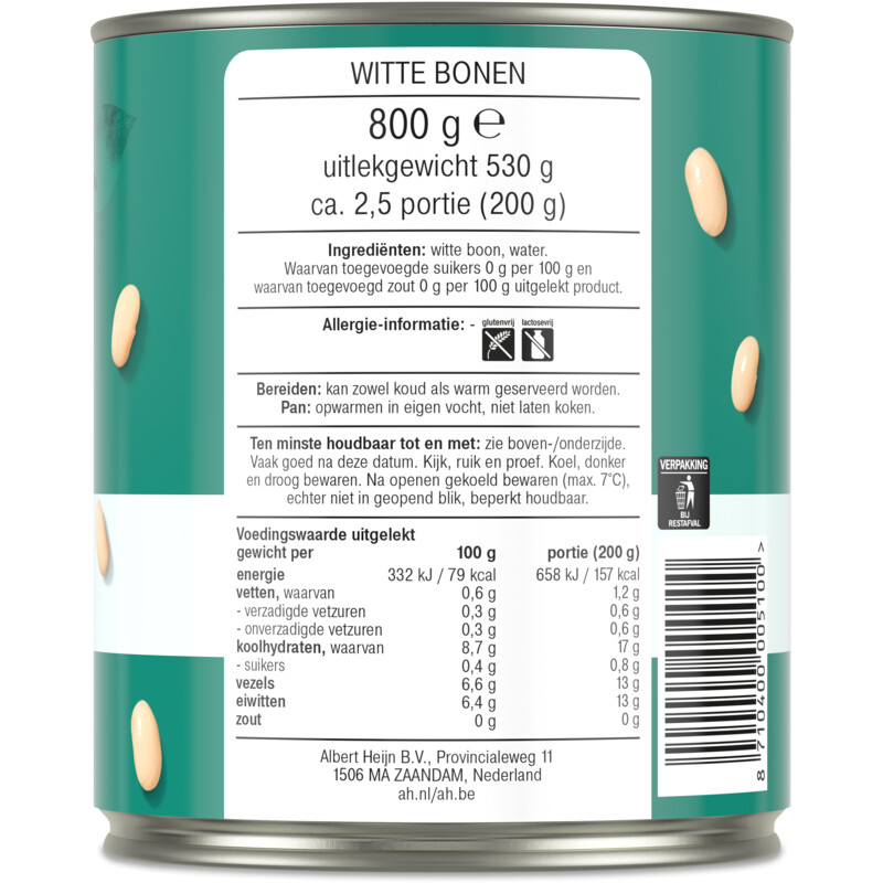 Een afbeelding van AH Terra Witte bonen
