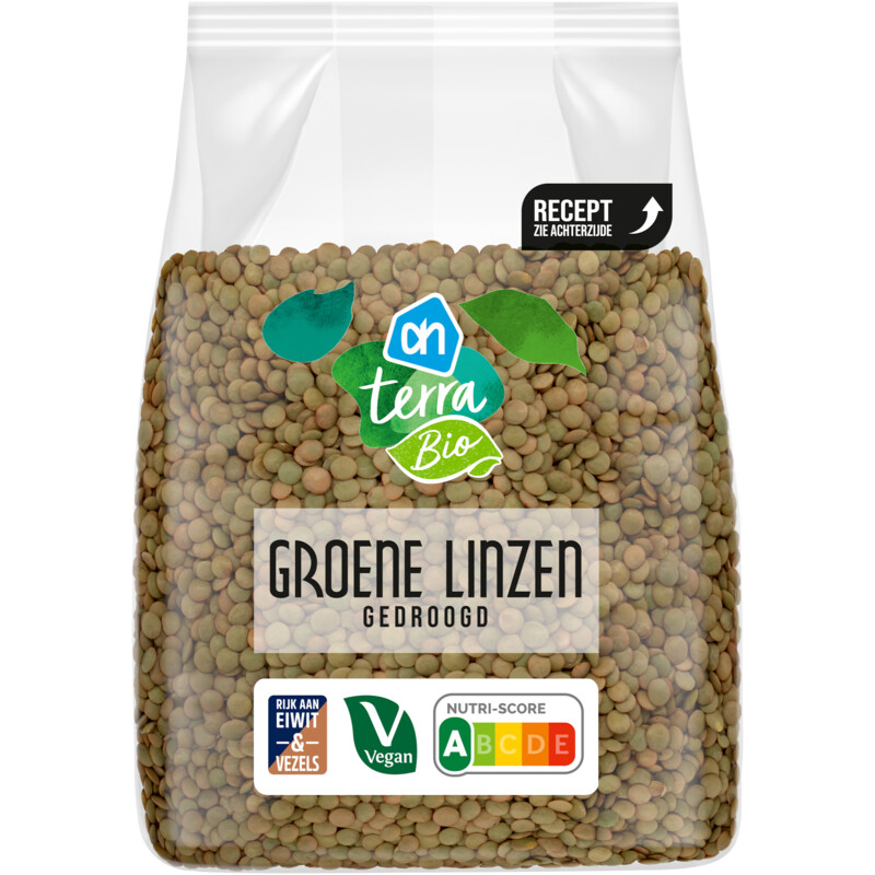 Een afbeelding van AH Terra Biologisch groene linzen