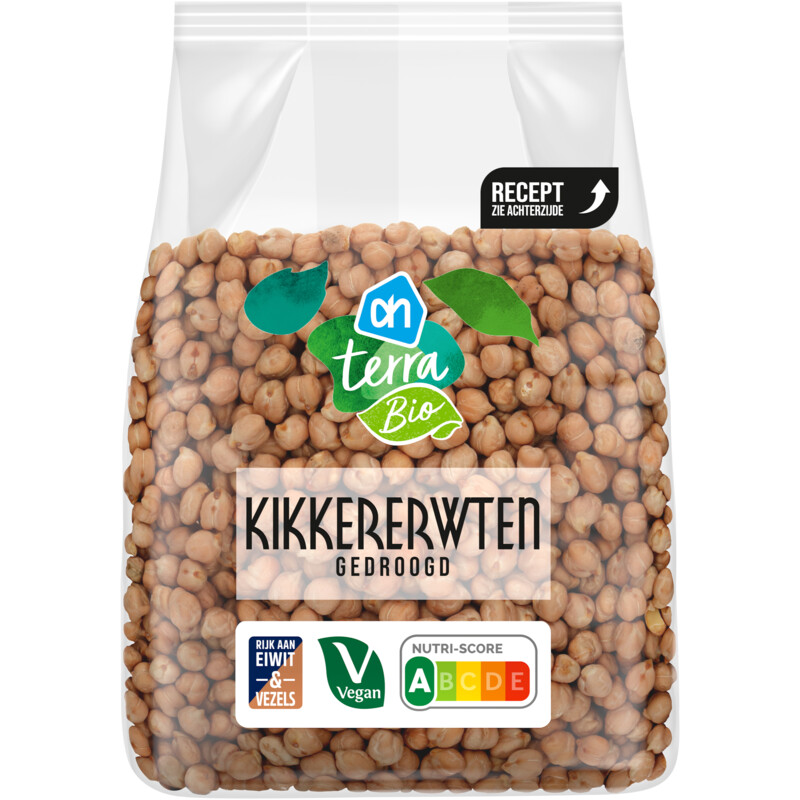 Een afbeelding van AH Terra Biologisch kikkererwten