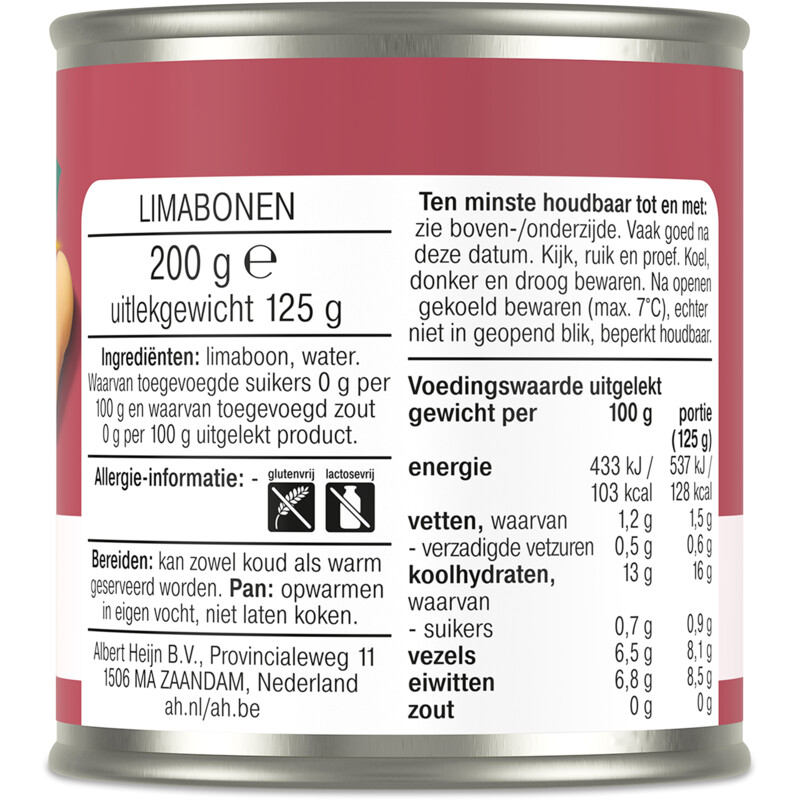 Een afbeelding van AH Terra Lima bonen