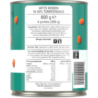 Een afbeelding van AH Terra Witte bonen in tomatensaus
