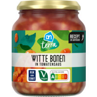 Een afbeelding van AH Terra Witte bonen in tomatensaus