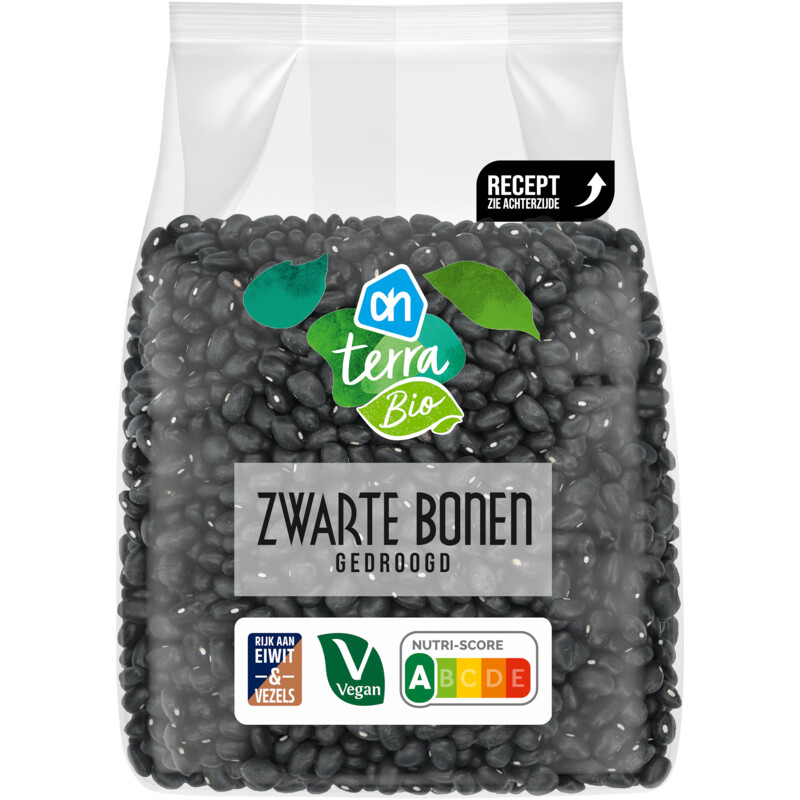 Een afbeelding van AH Terra Biologisch zwarte bonen gedroogd