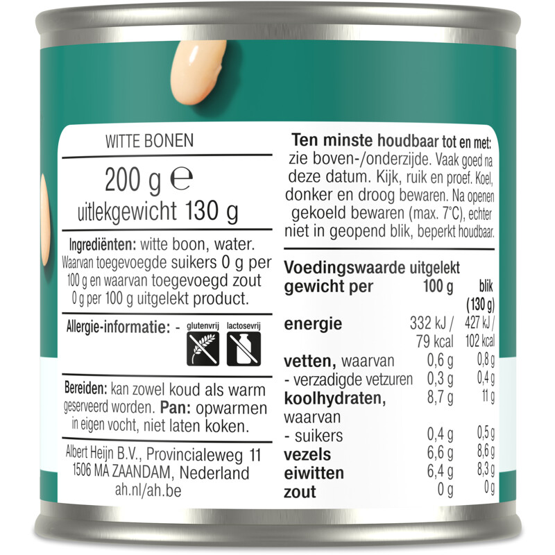 Een afbeelding van AH Terra Witte bonen