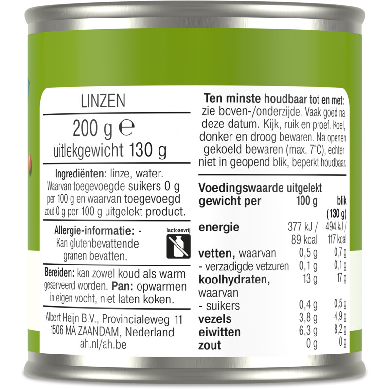Een afbeelding van AH Terra Linzen