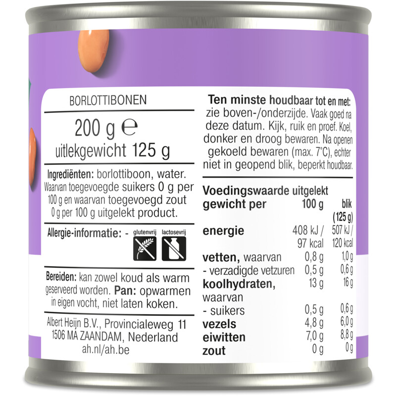 Een afbeelding van AH Terra Borlotti bonen
