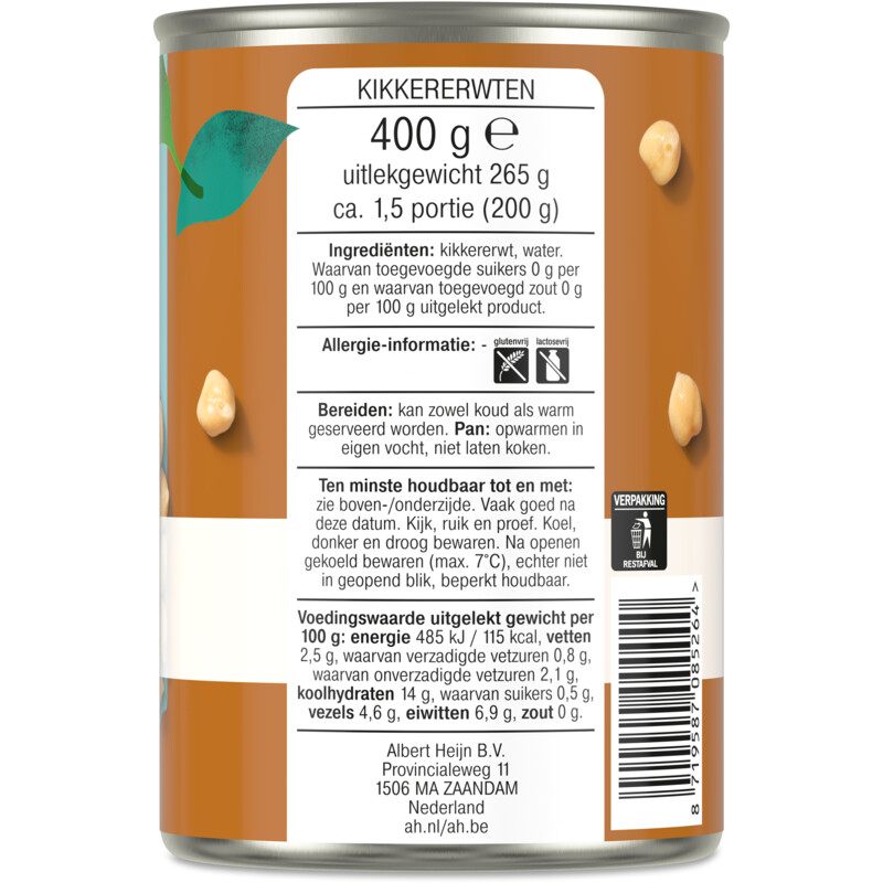Een afbeelding van AH Terra Kikkererwten