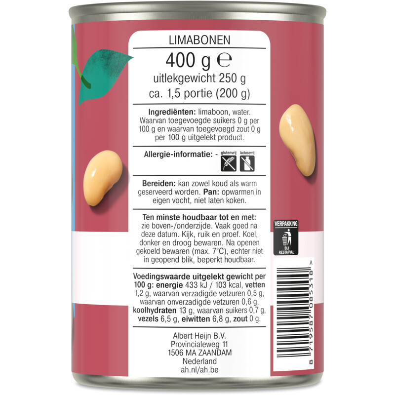 Een afbeelding van AH Terra Lima bonen
