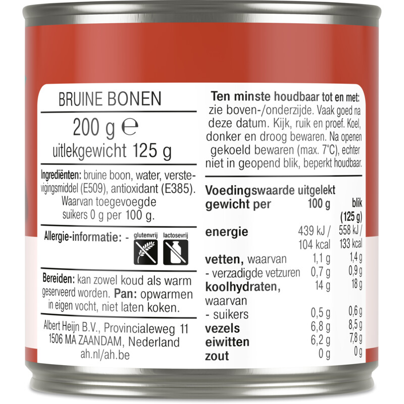 Een afbeelding van AH Terra Hollandse bruine bonen