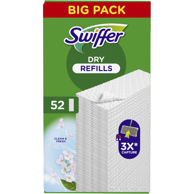 Een afbeelding van Swiffer Vloerdoekjes droog navulling big pack