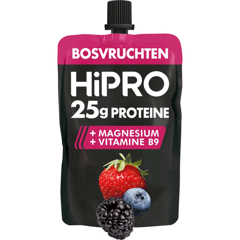 Een afbeelding van HiPRO Protein kwark bosvruchten