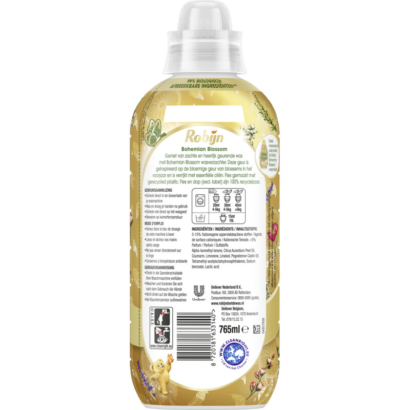 Een afbeelding van Robijn Wasverzachter bohemian blossom