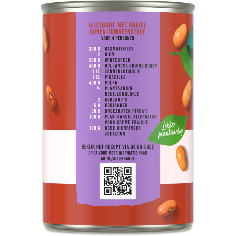 Een afbeelding van AH Terra Hollandse bruine bonen