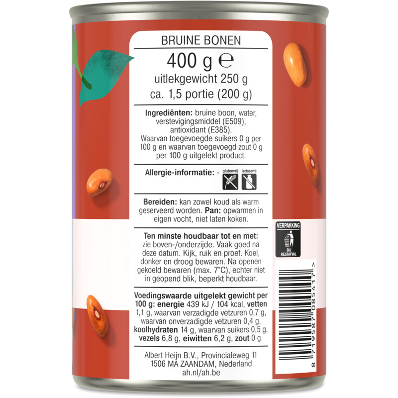 Een afbeelding van AH Terra Hollandse bruine bonen