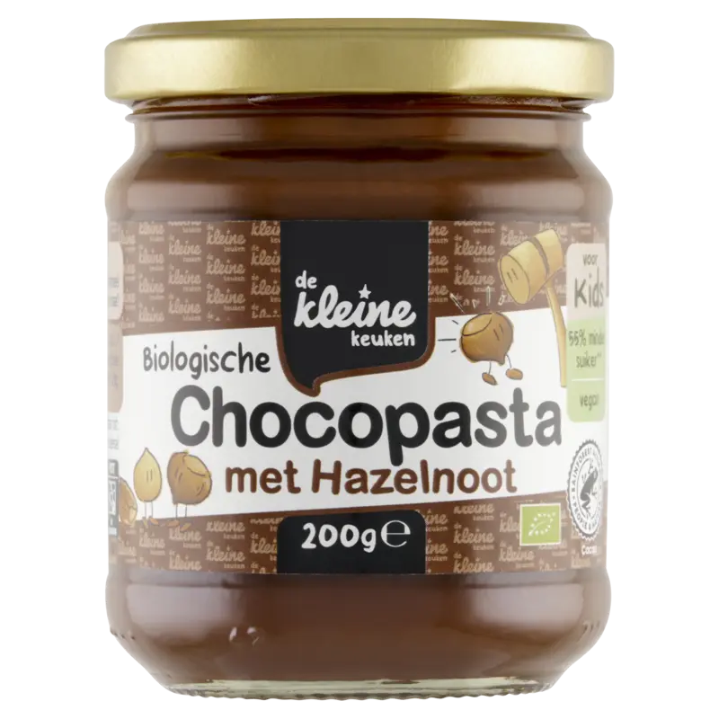 Biologische Chocopasta met Hazelnoot voor Kids