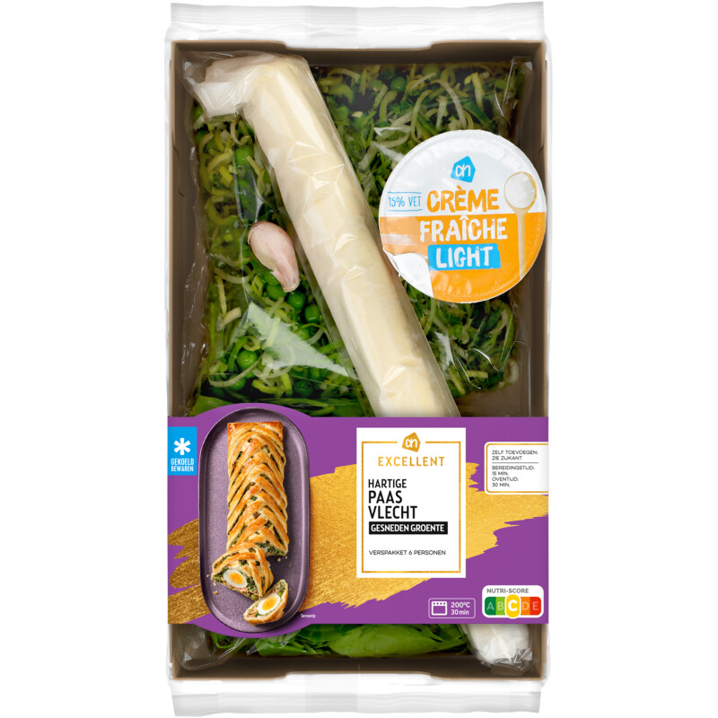 Een afbeelding van AH Excellent Gesneden verspakket hartige paasvlecht