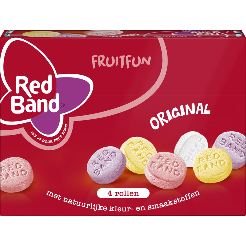 Een afbeelding van Red Band Fruit fun original 4-pack