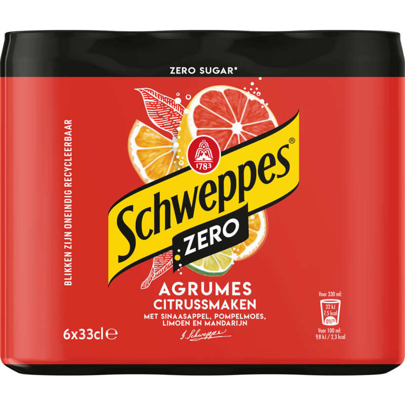 Een afbeelding van Schweppes Agrumes zero 6-pack