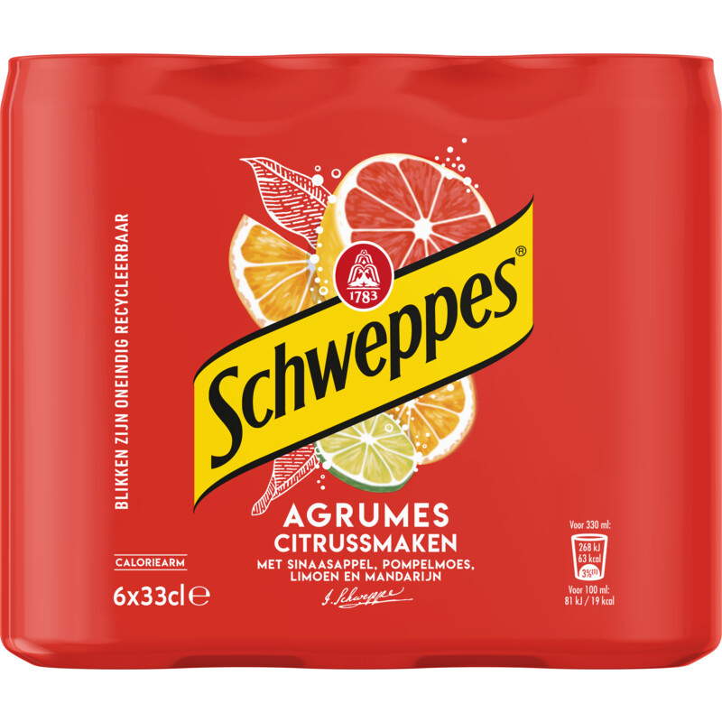 Een afbeelding van Schweppes Agrumes 6-pack