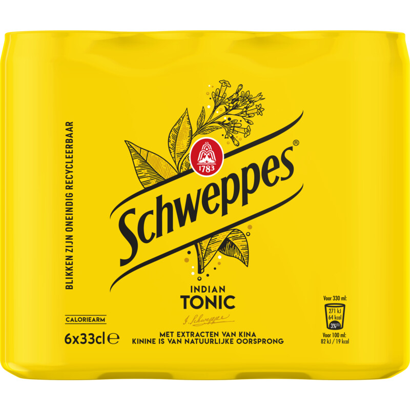 Een afbeelding van Schweppes Indian tonic 6-pack