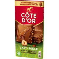 Een afbeelding van Côte d'Or Chocoladereep melk stukjes hazelnoot