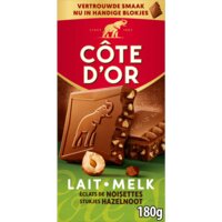 Een afbeelding van Côte d'Or Chocoladereep melk stukjes hazelnoot