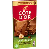 Een afbeelding van Côte d'Or Chocoladereep melk stukjes hazelnoot