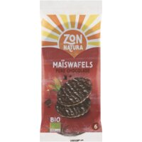 Een afbeelding van Zonnatura Maiswafel chocolade puur