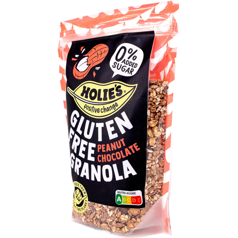 Een afbeelding van Holie's Granola peanut chocolate glutenfree