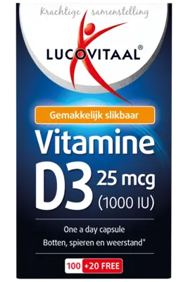 pdp-image-Lucovitaal Vitamine D3 25 mcg capsules