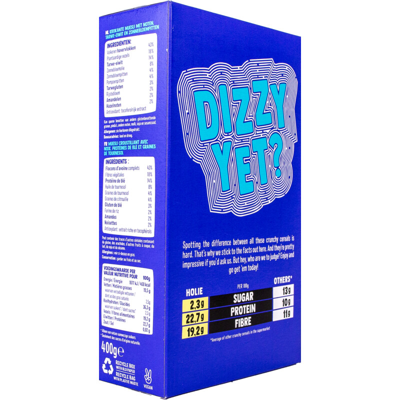Een afbeelding van Holie's Crunchy muesli protein
