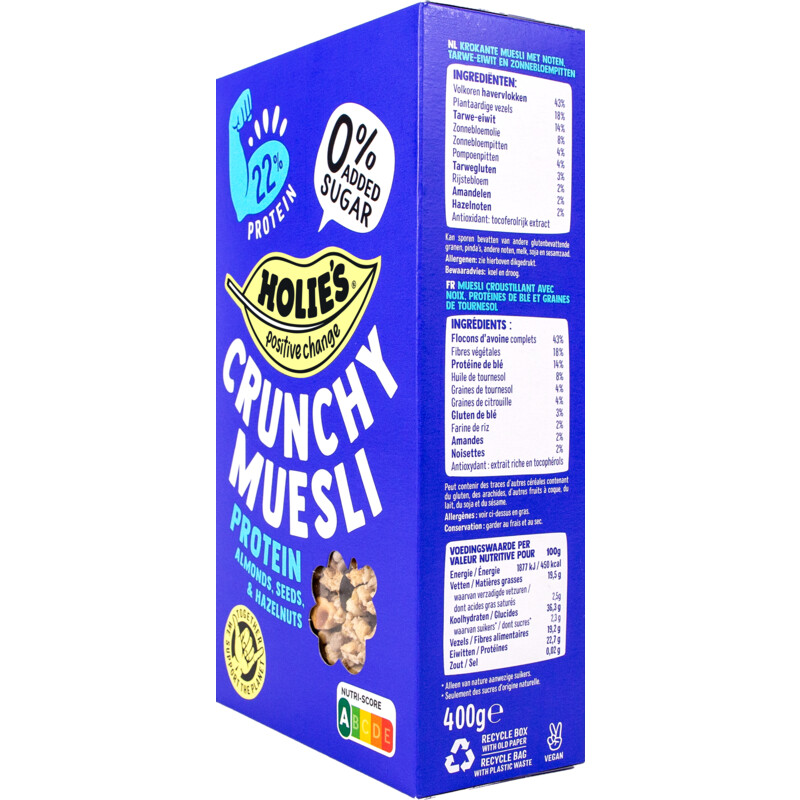 Een afbeelding van Holie's Crunchy muesli protein